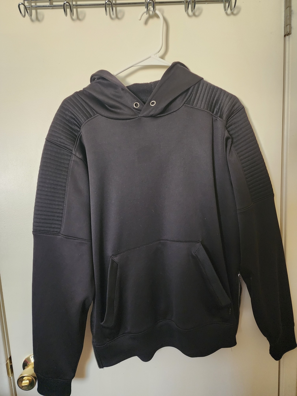Champs Black Hooded Pullover Sweatshirt